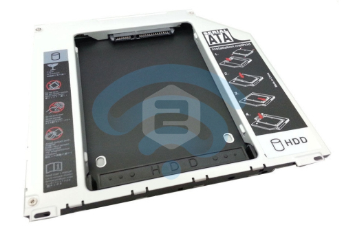 Caddy HDD/SSD P/ APPLE MacBook Pro A1278 | A1286 | A1297 (SATA, 9.5mm)