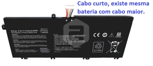 Bateria Compatível 4150mAh ASUS FX503VD | GL703VM | GL503GE | GL503VM | GL703GE | GL503VD | FX503VM | GL703VD