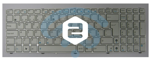 Teclado ASUS N61VN | G60 | K52 | X75 | X75A | X75Sv | X75U | X75VB | X75VC Branco