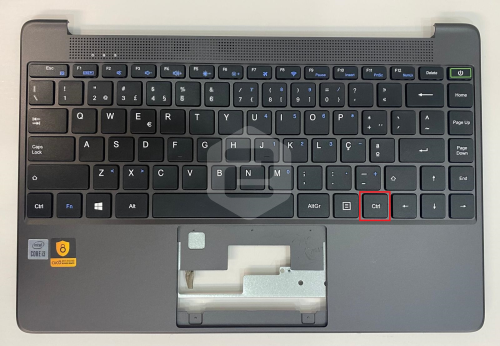 Topcase + Teclado INSYS GW1-W149 (Versão Parafusos Bottom) CTRL Quadrada E-ESCOLAS