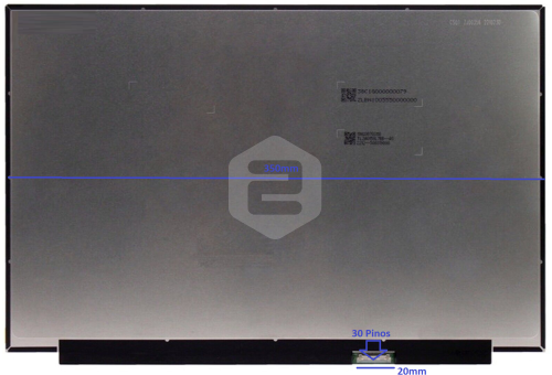 Painel LCD 16" LED WUXGA 1920x1200 Matte 30 pinos Sem Brackets IPS B160UAN03.3 5D11k86982
