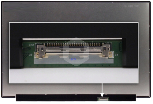 Painel LCD 16" LED WUXGA 1920x1200 Matte 30 pinos Sem Brackets IPS B160UAN03.3 5D11k86982