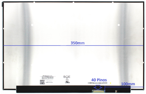 Painel LCD 16" LED WQXGA 2560x1600 Matte 40pinos Sem Brackets IPS