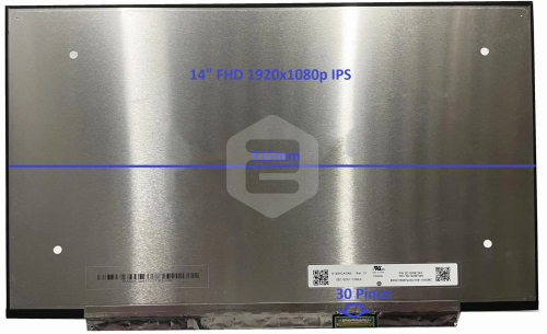  Painel LCD 14" LED FHD 1920x1080 Matte 30pinos Sem Brackets 315mm IPS