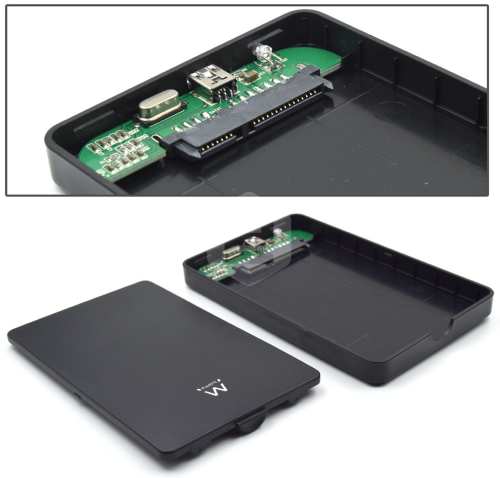 Ewent Caixa Externa 2.5" EW7030 USB 2.0 HDD/SSD Preta