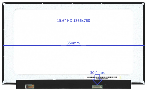 Painel Lcd 15.6" Led 30pins EDP HD 1366x768 350mm