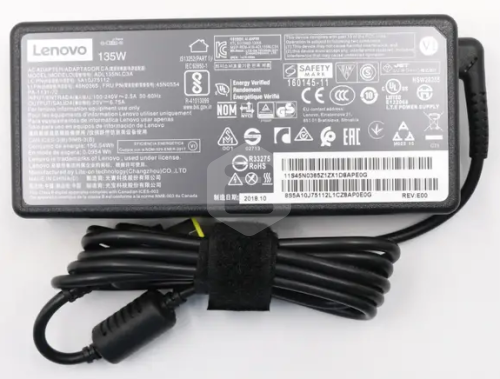 Carregador Original LENOVO 135W 20V 6.75A (Ponteira Square)